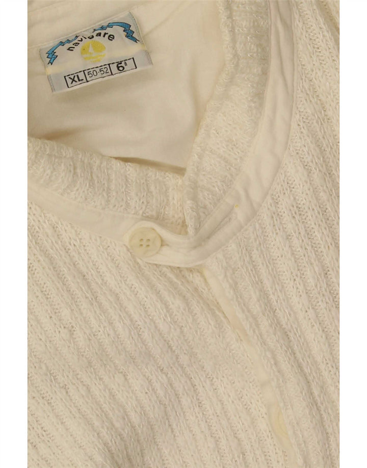 Navigare Herre Cardigan Sweater IT 50/52 Medium White