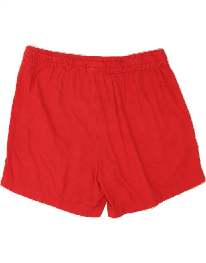 NAUTICA Womens Casual Shorts Medium W34 Red Linen Vintage Nautica and Second-Hand Nautica from Messina Hembry 