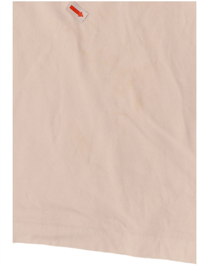 Diadora Herre grafisk T-shirt Top Medium White Colourblock Bomuld