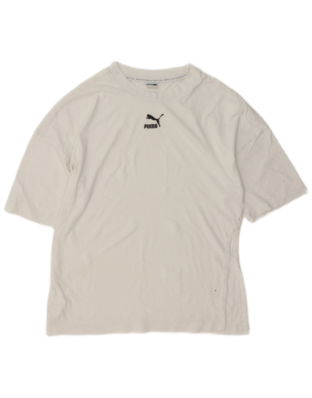 Puma Herre T-Shirt Top XS Hvid Bomuld
