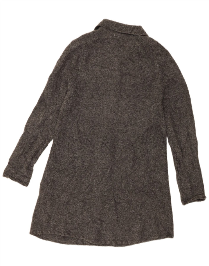 Zara Dame Jumper Dress UK 14 Large Grå Polyester