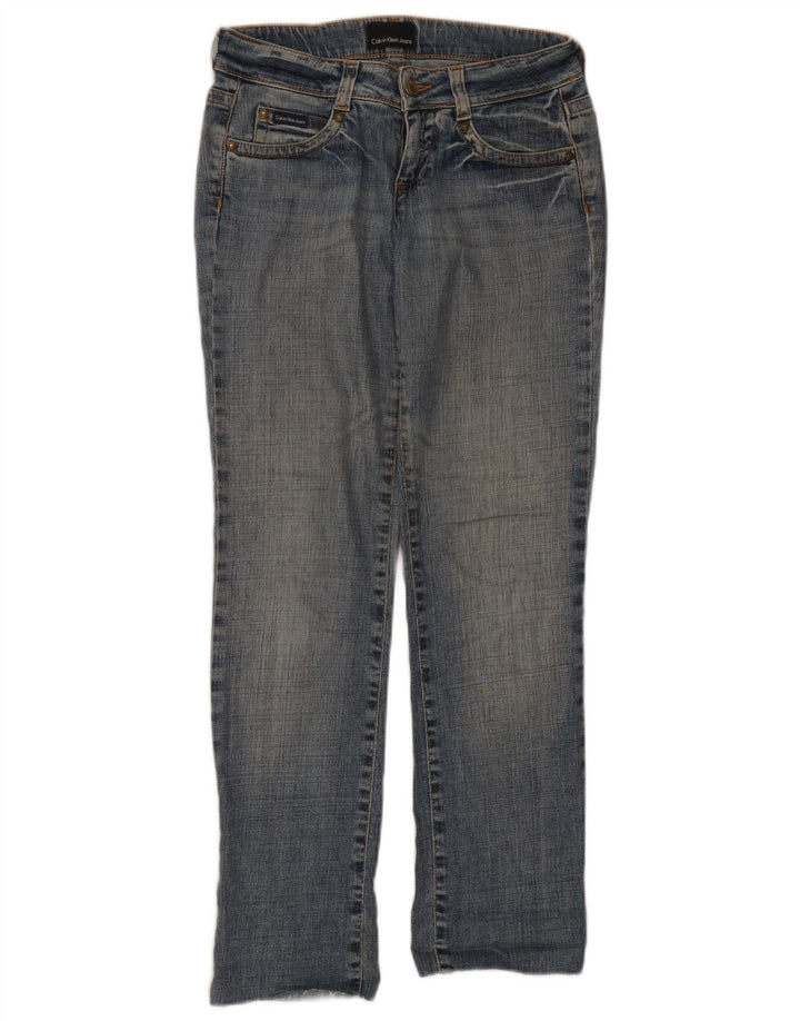 Calvin Klein Dame Slim Jeans W26 L30 Blå Bomuld