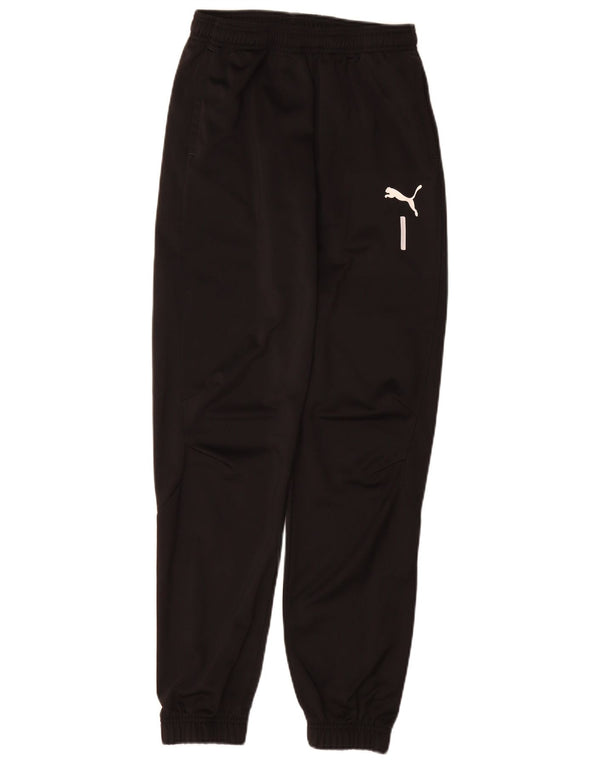 Puma Drenge Træningsdragt Bukser Joggers 13-14 År Sort Polyester