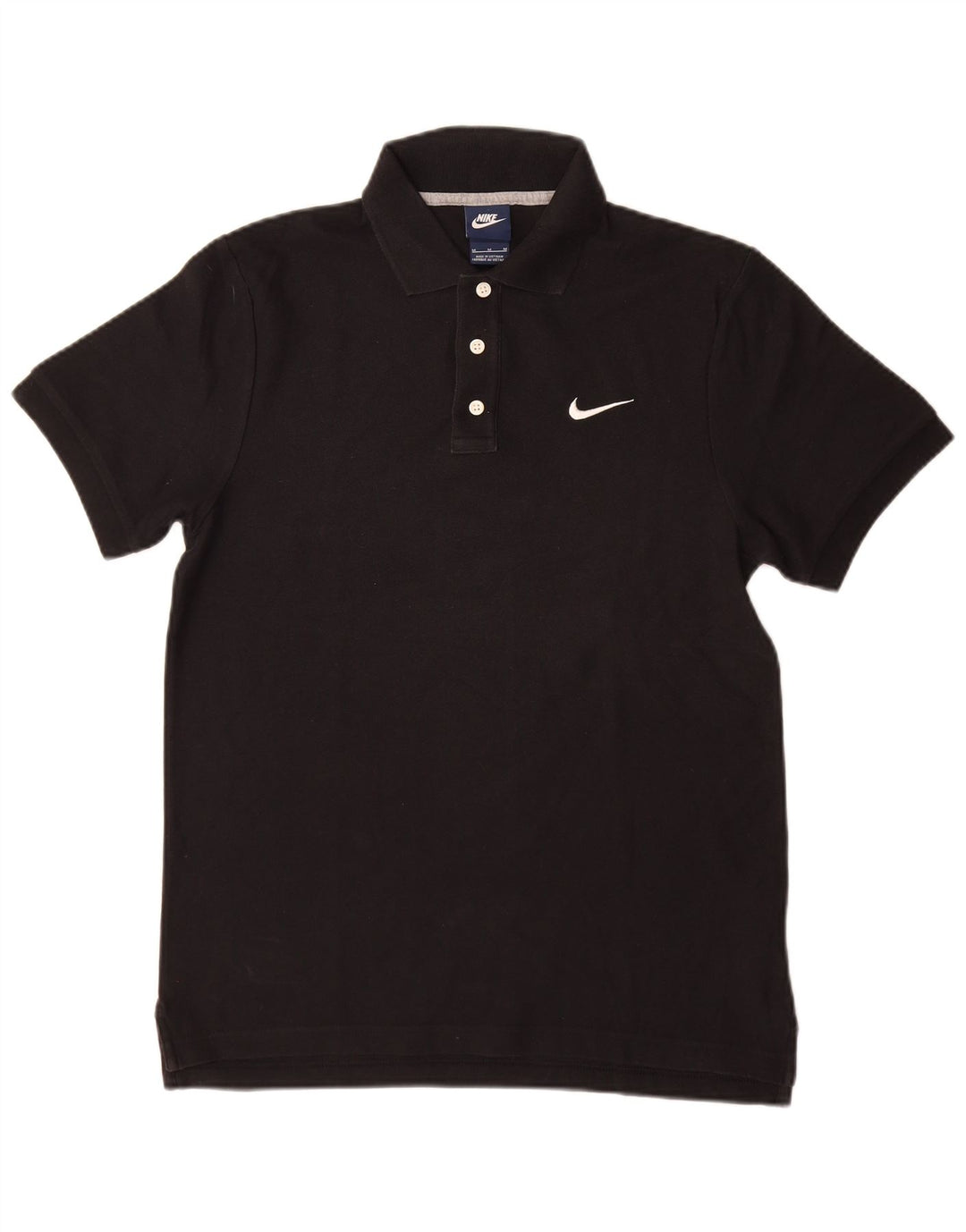 Nike poloshirt til mænd, medium sort bomuld