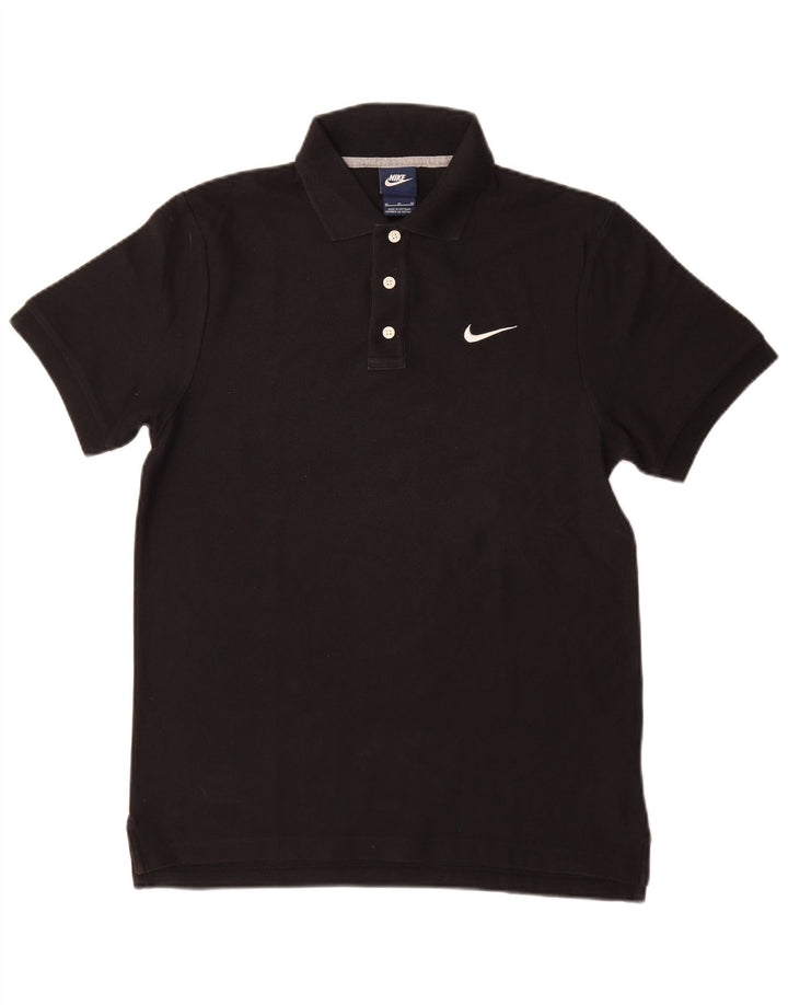 Nike poloshirt til mænd, medium sort bomuld