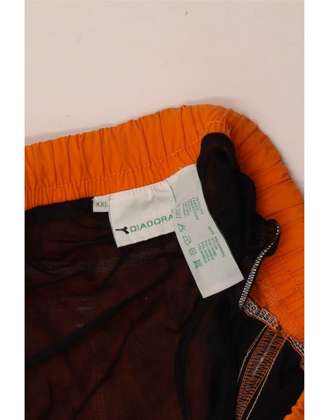 Diadora Herre almindelige svømmeshorts 2XL Orange Colourblock Polyamid