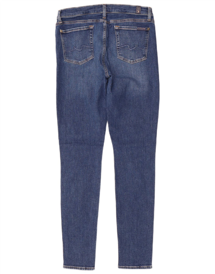 7 For All Mankind Dame Skinny Jeans W30 L30 Blå Polyester