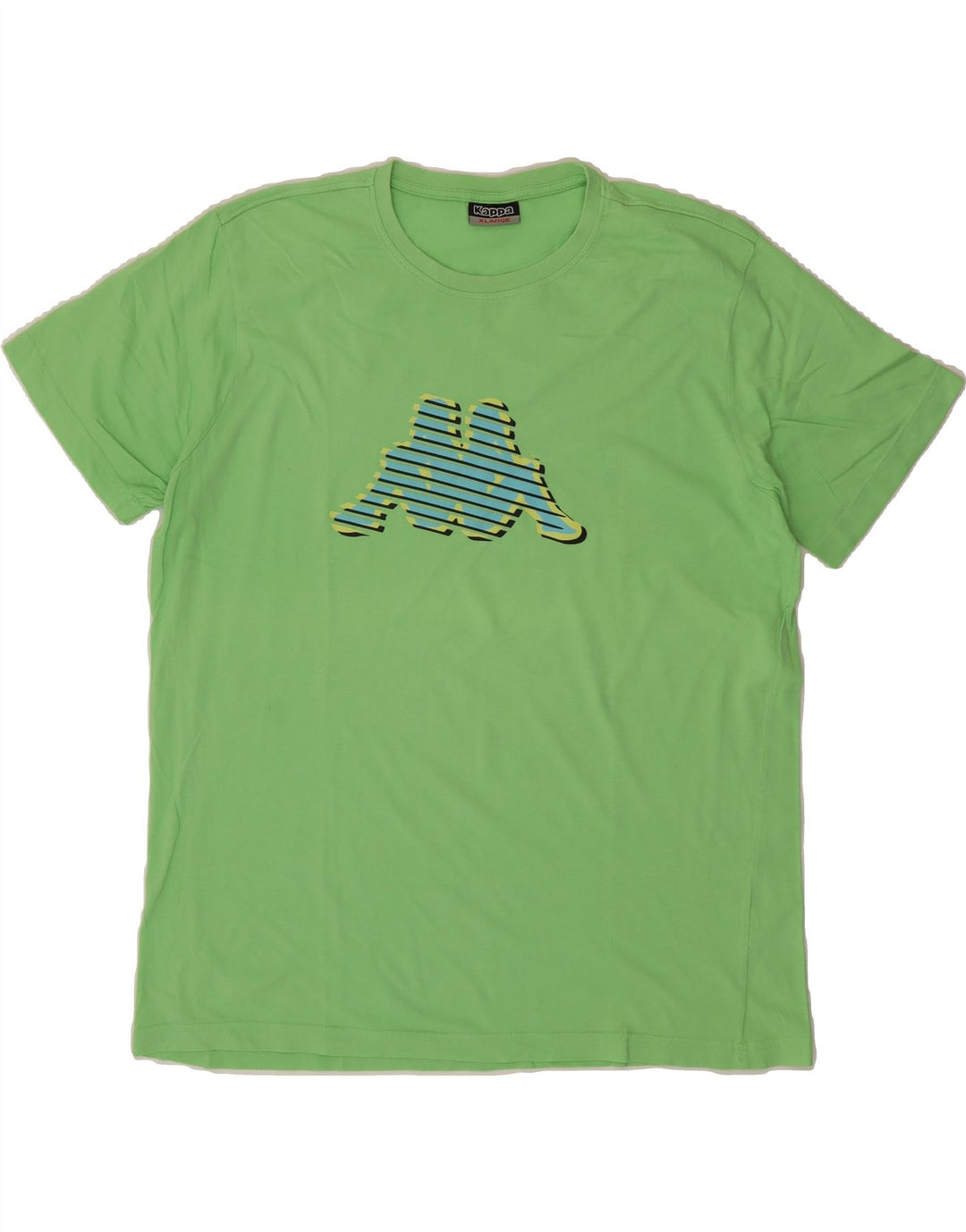 KAPPA Mens Graphic T-Shirt Top XL Green Vintage Kappa and Second-Hand Kappa from Messina Hembry 