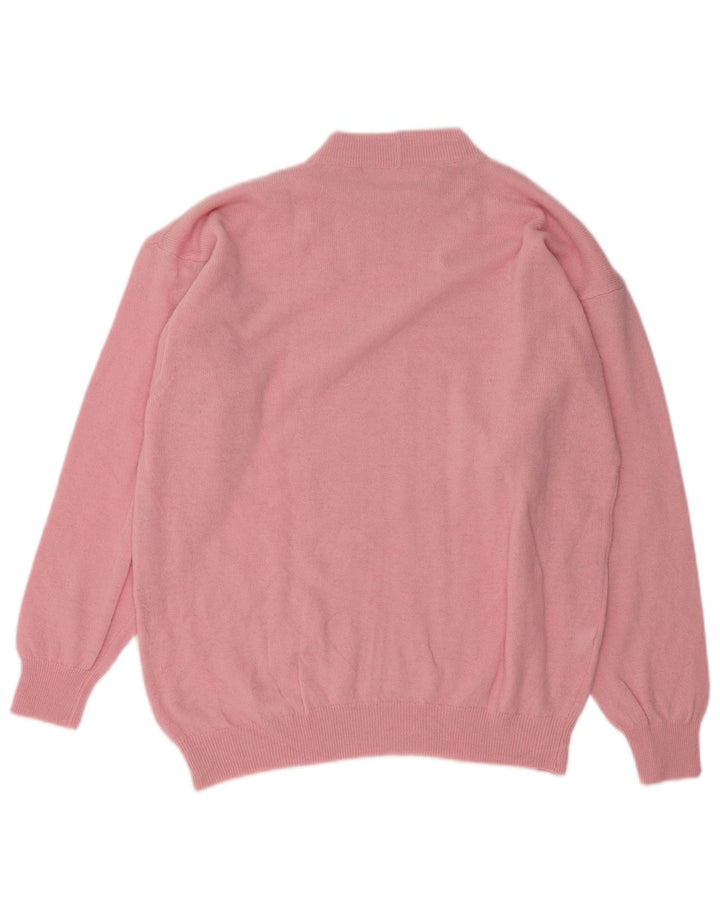VINTAGE Dame sweater med rund hals DK 18 XL Pink