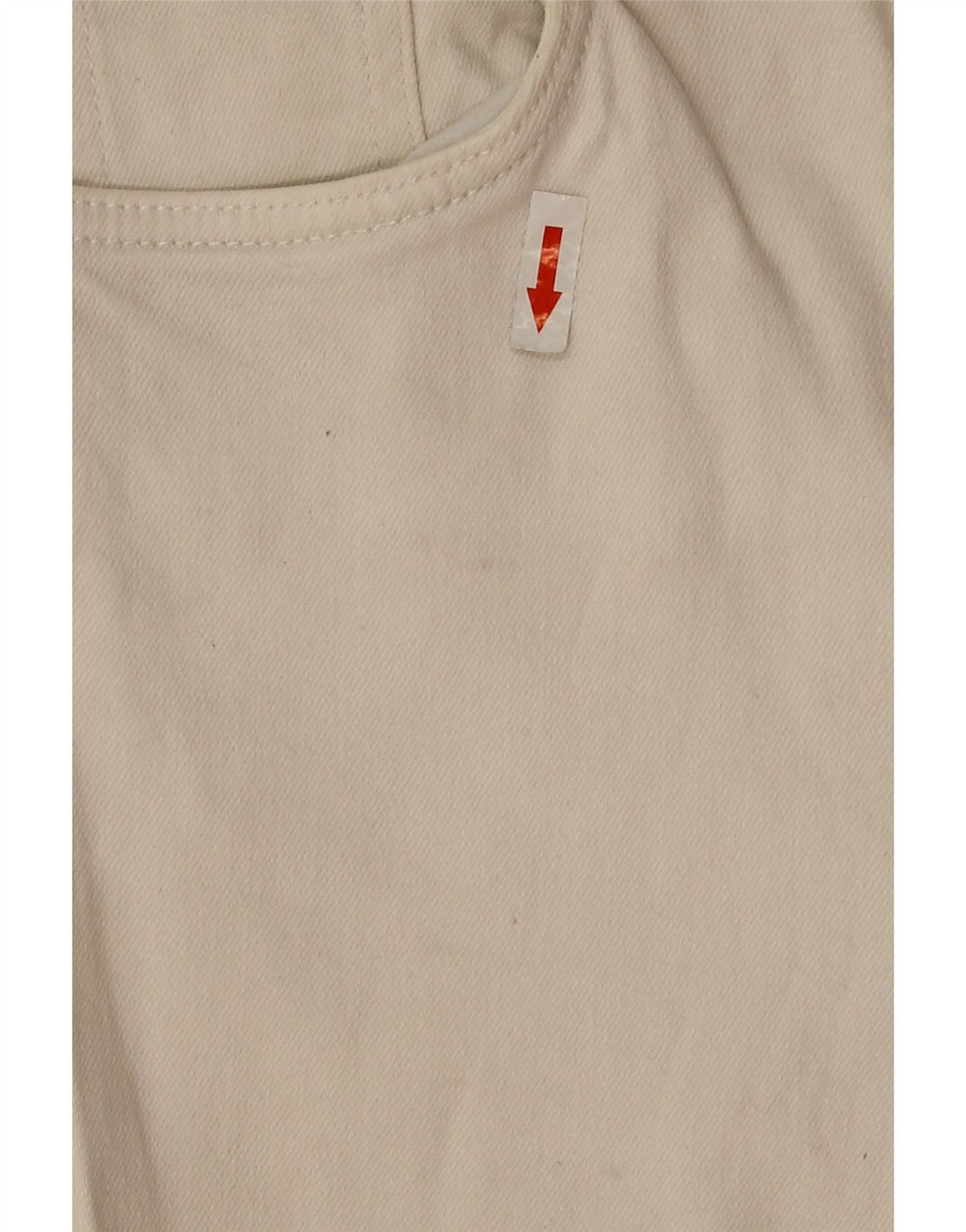 Zara Dame Straight Bootcut Jeans EU 38 Small W28 L26 Off White Bomuld