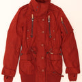 KHUJO Womens Padded Coat UK 14 Medium Brown Polyester Vintage KHUJO and Second-Hand KHUJO from Messina Hembry 