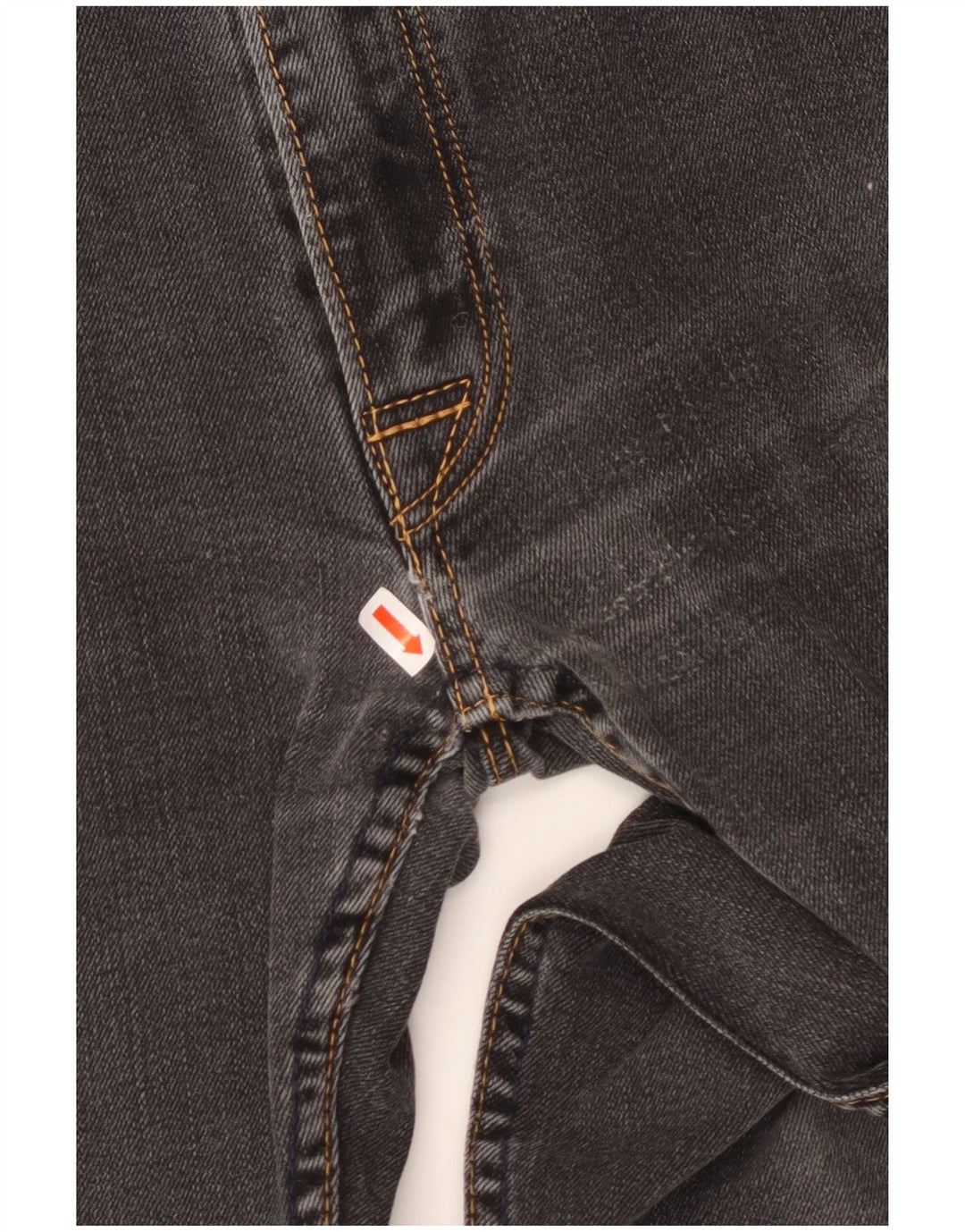LEVI'S Herre 504 Straight Jeans W34 L32 Sort Bomuld