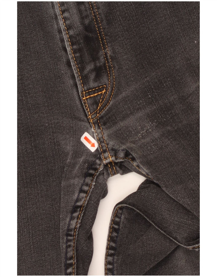 LEVI'S Herre 504 Straight Jeans W34 L32 Sort Bomuld