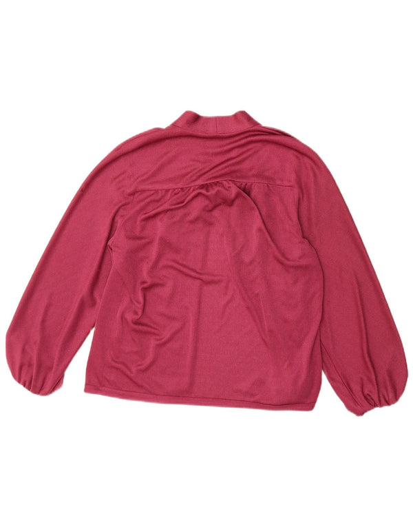 Armando Calo Dame Cardigan Top EU 42 Large Burgundy