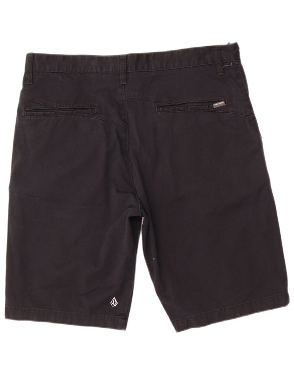 Volcom Mens Chino Shorts W34 Large Black Cotton