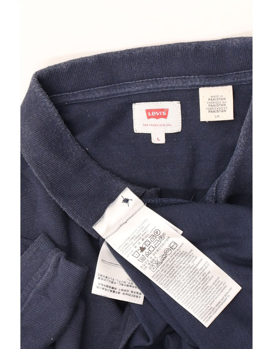 Levi's herre poloshirt Stor marineblå bomuld