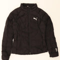 PUMA Womens Padded Jacket UK 6 XS Black Polyester Vintage Puma and Second-Hand Puma from Messina Hembry 