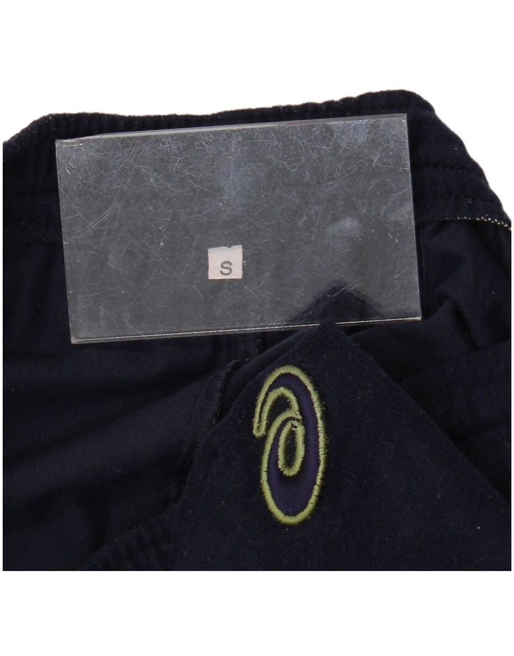 ASICS Herre Velour Træningsdragt Bukser Small Navy Blue