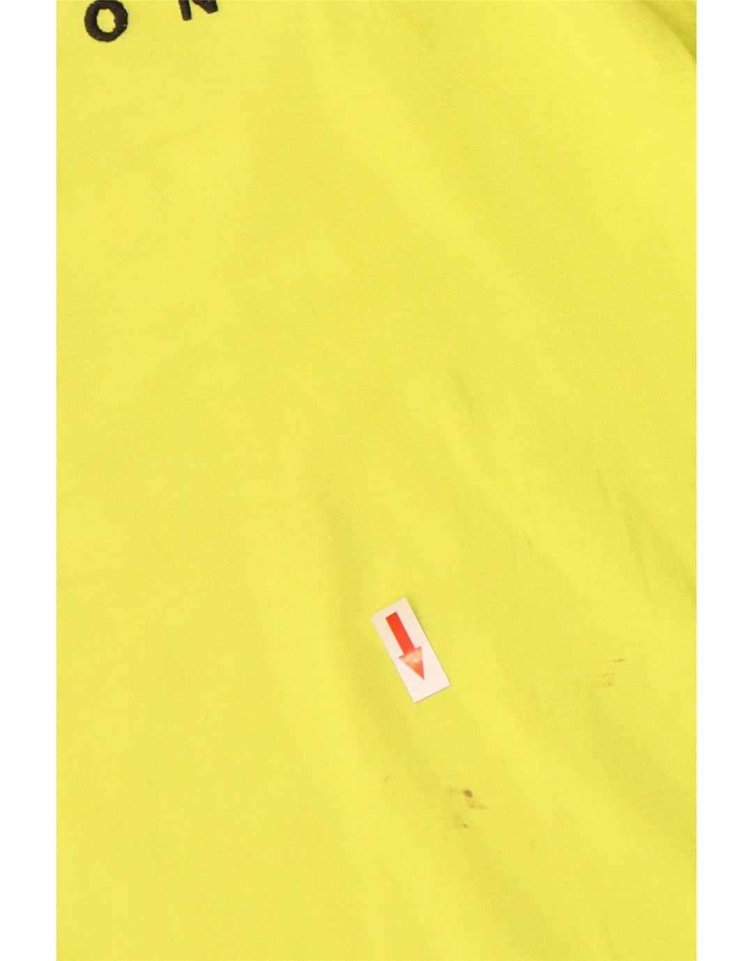 Diesel Herre Grafisk T-Shirt Top XL Gul Bomuld