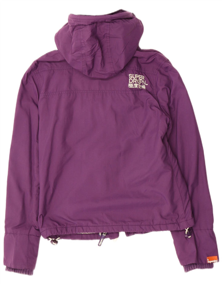 Superdry Womens The Windcheater Windbreaker Jacket UK 12 Medium Purple