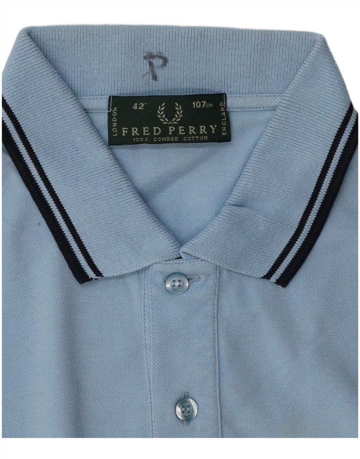 FRED PERRY Poloshirt til mænd Medium blå bomuld