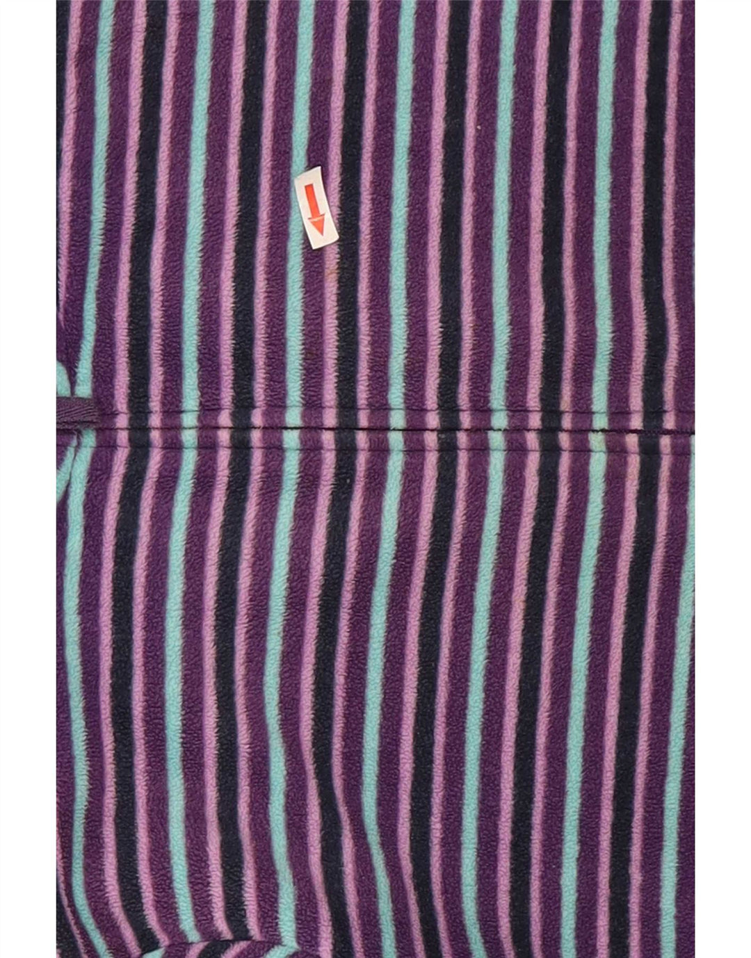 Marks & Spencer Fleecejakke til kvinder UK 22 2XL Lilla stribet polyester