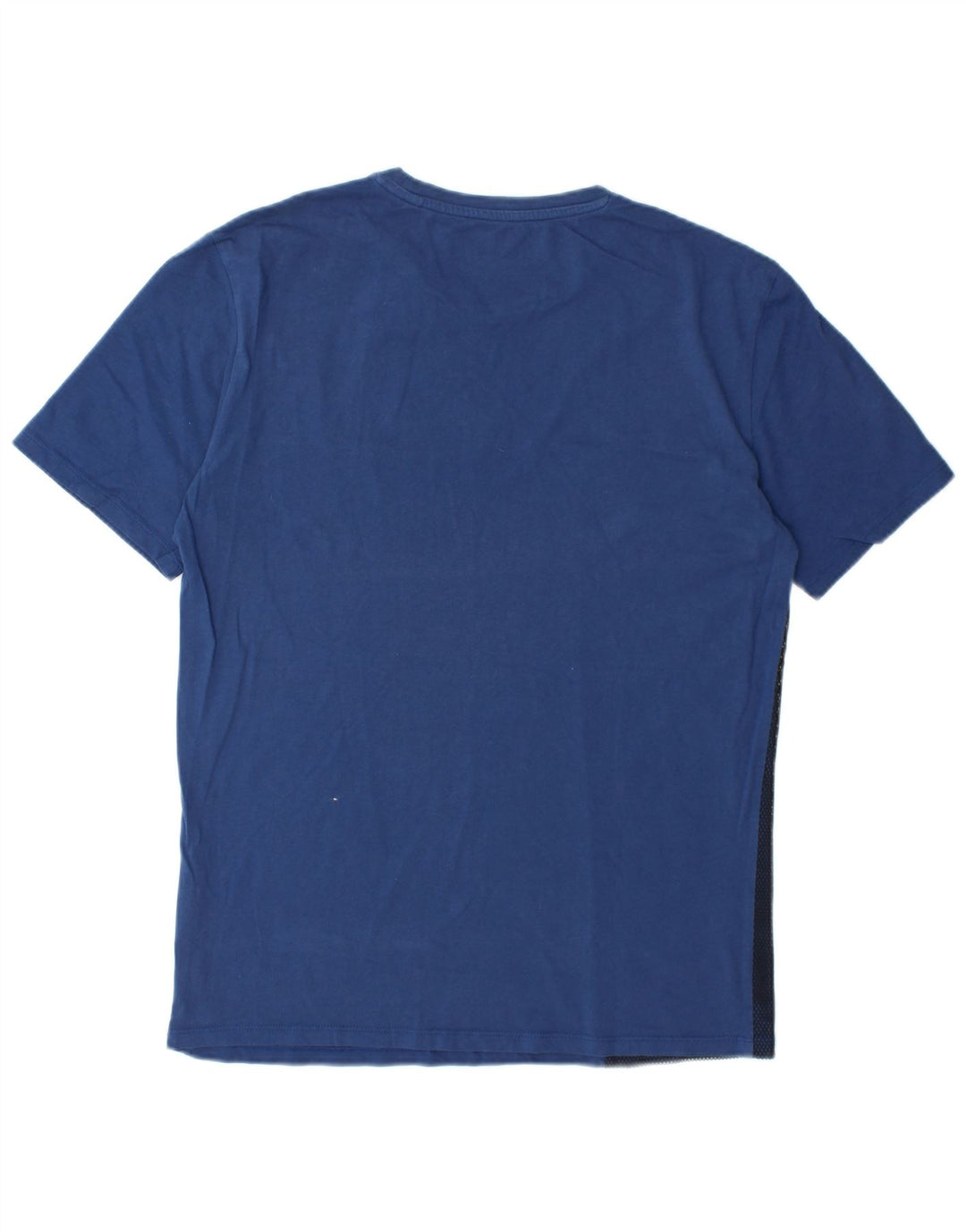 GUESS Mens Graphic T-Shirt Top Large Blue Cotton
