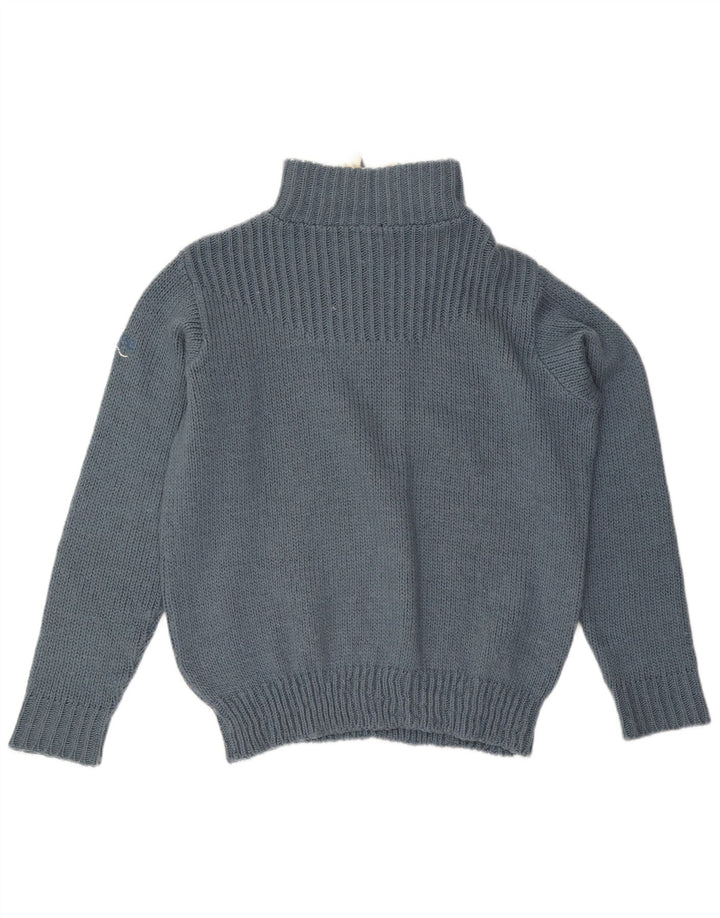 Lee Herre Zip Neck Jumper Sweater 2XL Blå Akryl