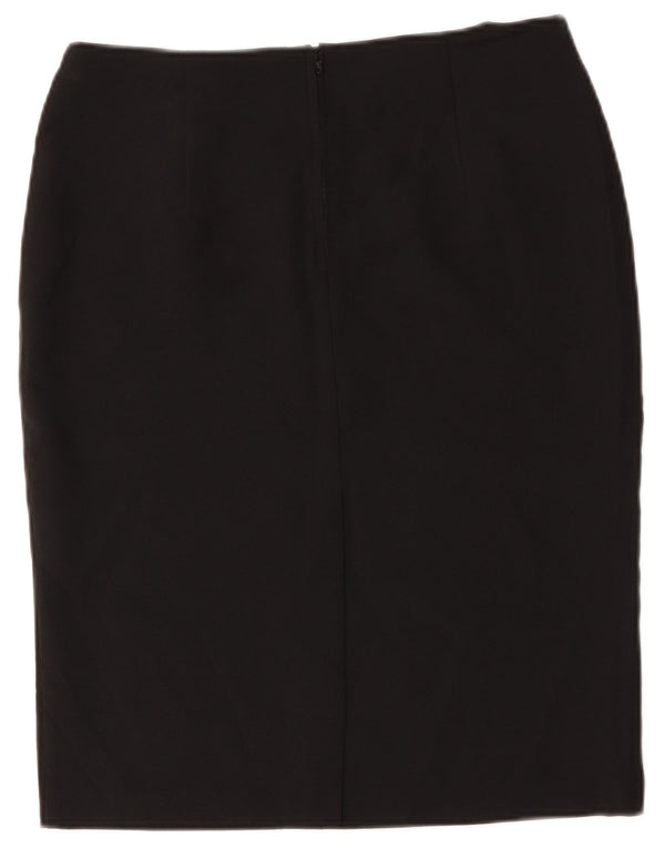 Marks & Spencer Pencil Nederdel til kvinder UK 12 Medium W34 Sort Polyester