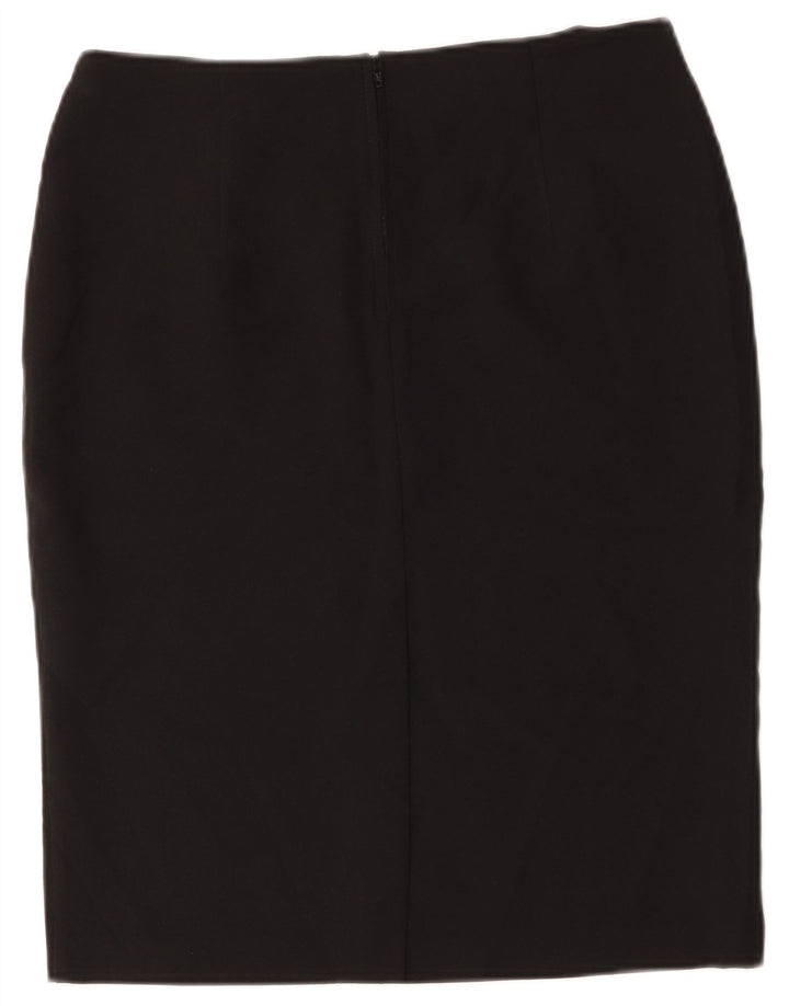 Marks & Spencer Pencil Nederdel til kvinder UK 12 Medium W34 Sort Polyester