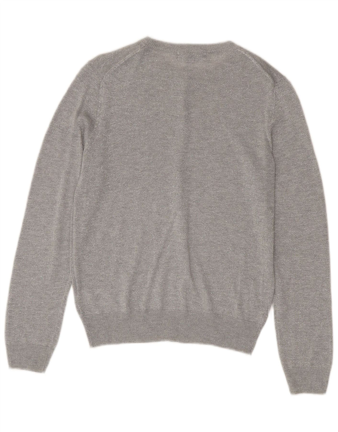 Marks & Spencer Dame Cardigan Sweater UK 12 Medium Silver Flecked Viscose