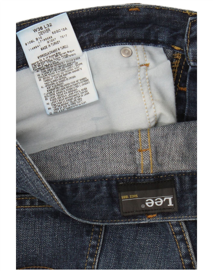 Lee Herre Denver Bootcut Jeans W36 L32 Marineblå Bomuld
