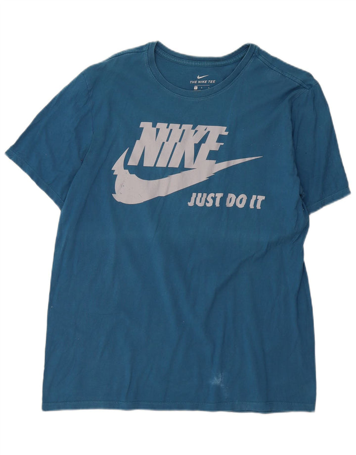 Nike grafisk T-shirt top til mænd, stor blå