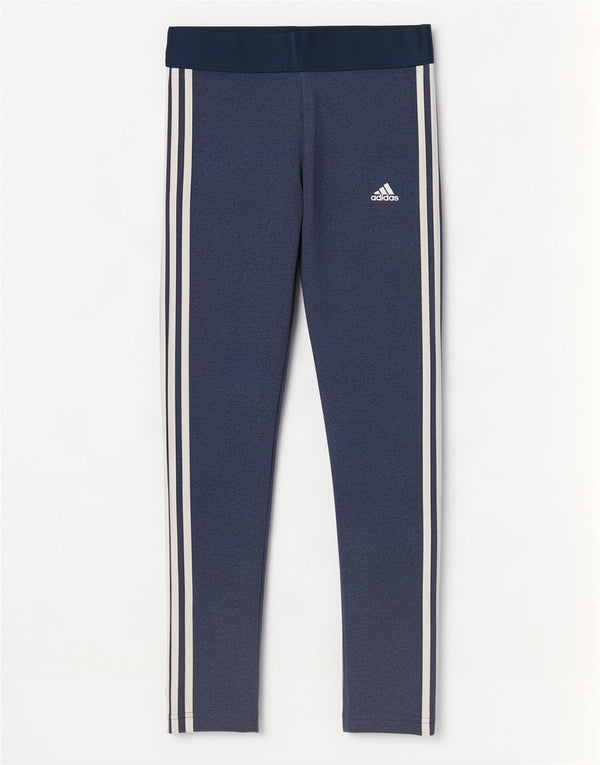Adidas Dame Leggings UK 12/14 Medium Navy Blue Bomuld