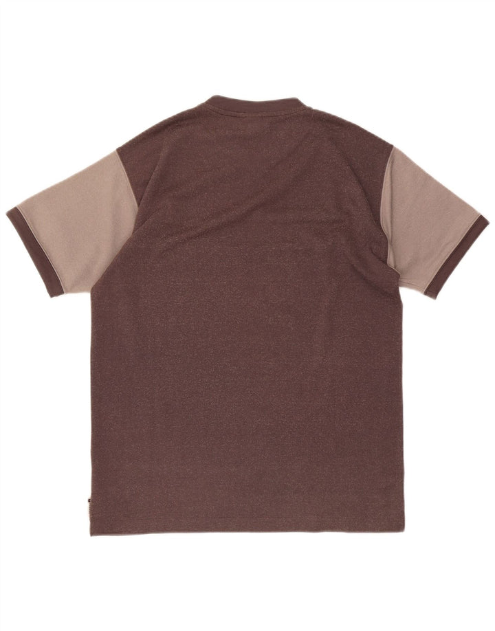 Reebok Herre T-Shirt Top Lille Brun Colourblock