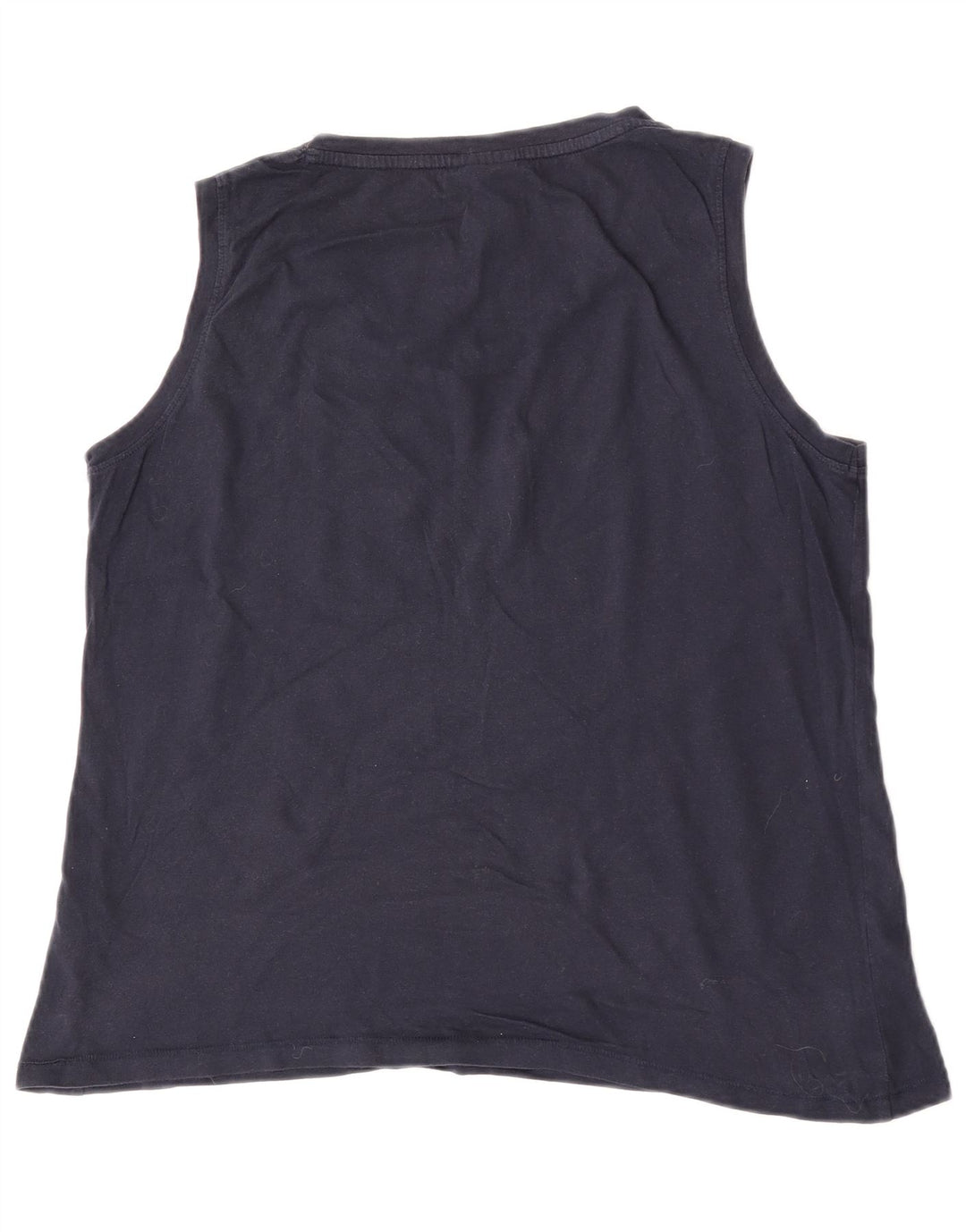 Weird Fish Damevest Top UK 16 Large Navy Blue Cotton