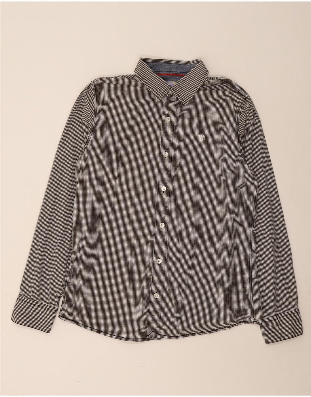 Fat Face Herreskjorte Stor Grå Gingham Bomuld