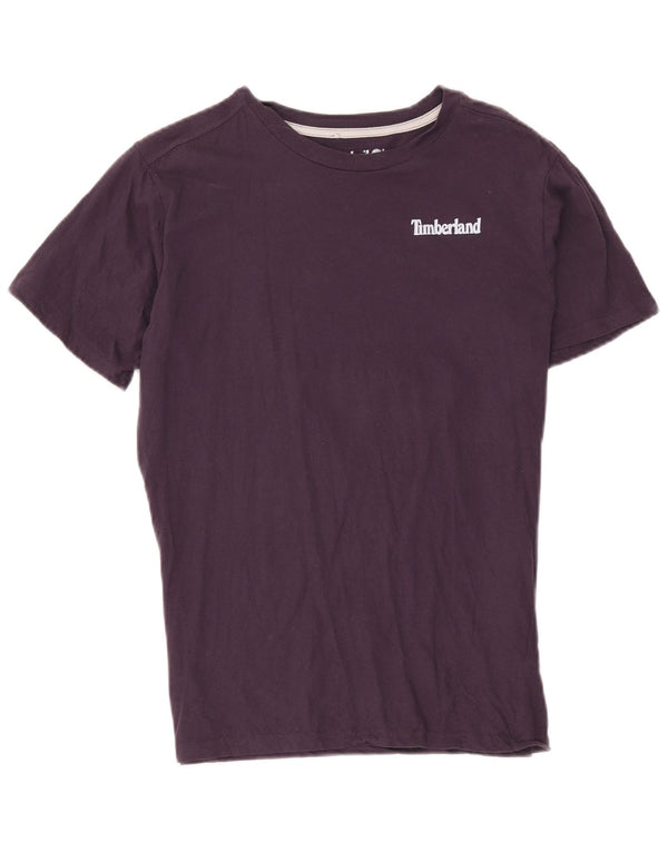 Timberland Boys Grafisk T-Shirt Top 15-16 år XL Lilla Bomuld