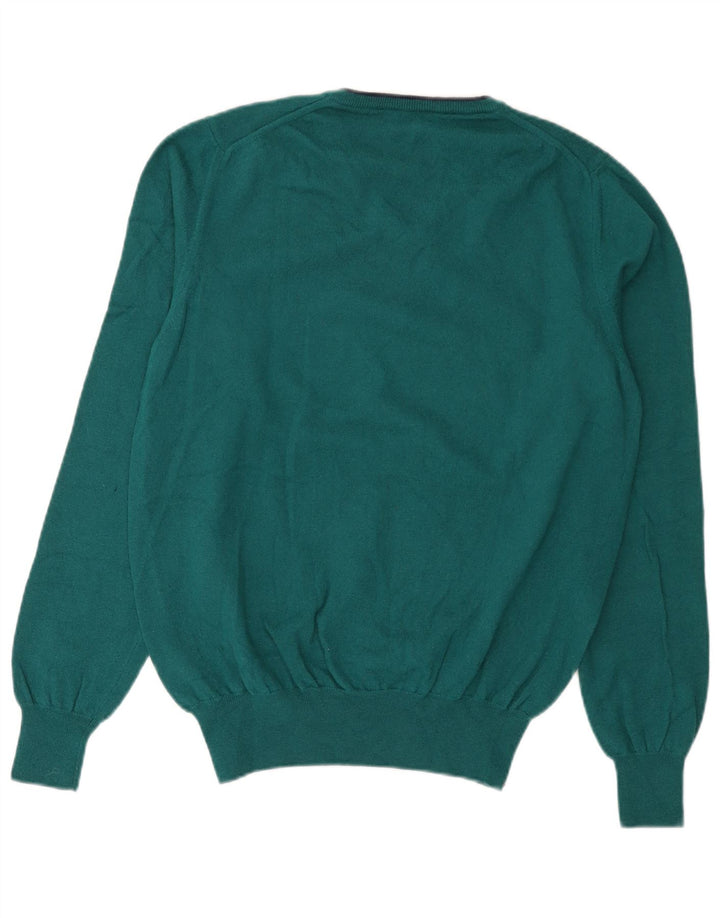 Brooksfield Herre V-hals sweater IT 54 XL Grøn Uld
