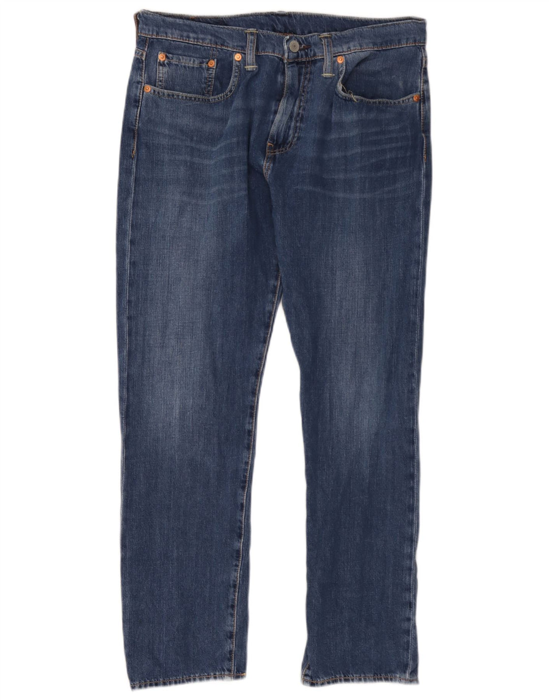 Levi's Herre 502 tilspidsede jeans W32 L30 blå bomuld