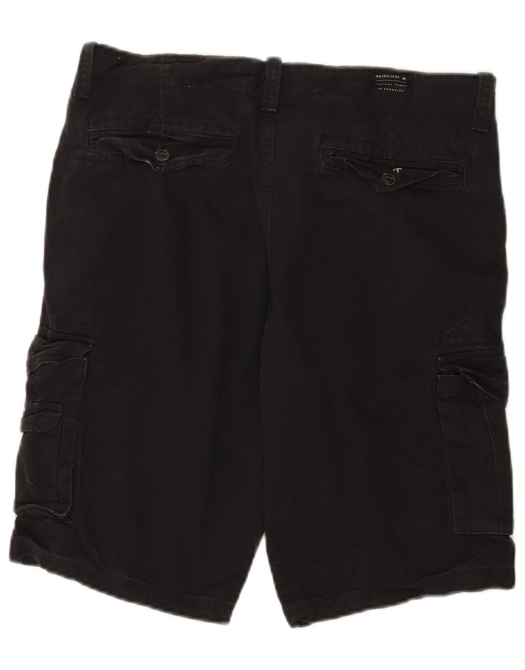 Quiksilver Herre Cargo Shorts W32 Large Black Bomuld