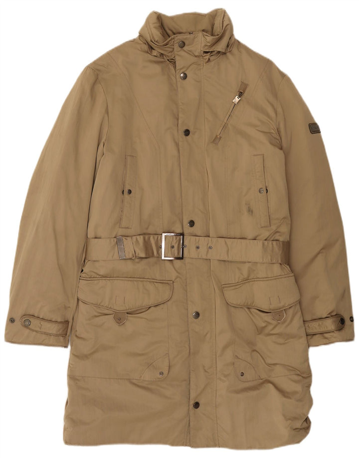 TRUSSARDI Womens Padded Coat IT 50 XL Khaki Polyester
