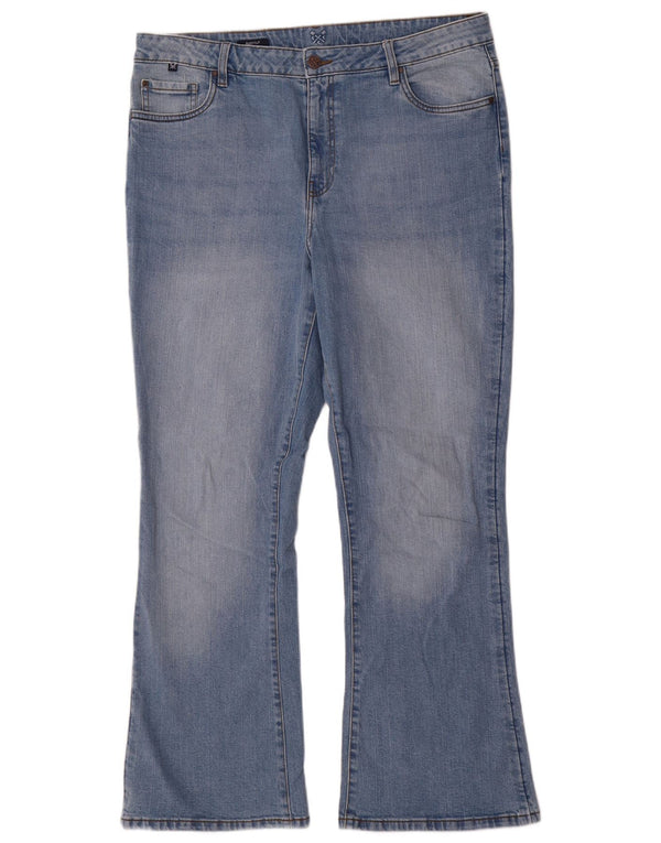 Crew Clothing Dame Bootcut Jeans UK 16 Large W36 L31 Blue Cotton