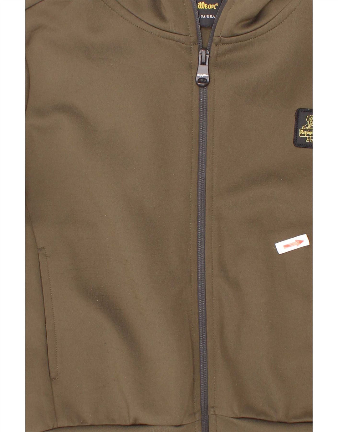 Refrigiwear Drenge Zip Hoodie Sweater 7-8 år Khaki Polyester