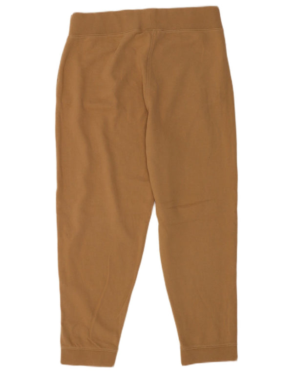 Hugo Boss Dame Joggers Capri Bukser UK 16 Stor Brun Bomuld