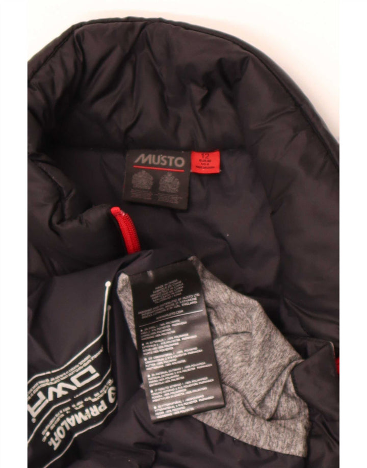 Musto Womens Polstret Gilet UK 12 Medium Black Colourblock Polyester