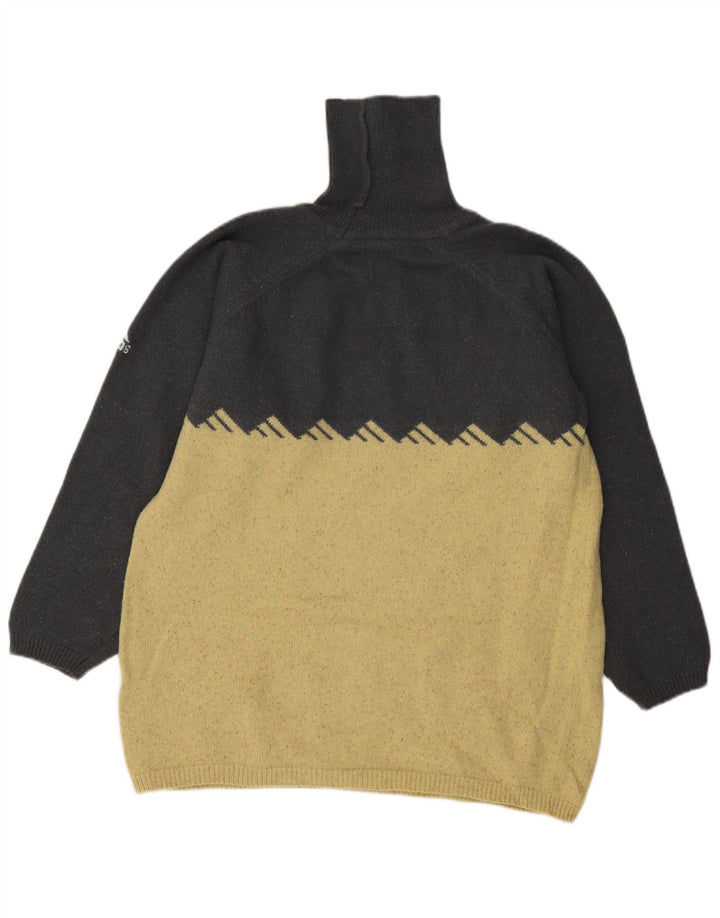 Adidas Herre Rullehalstrøje Små Grå Colourblock Uld