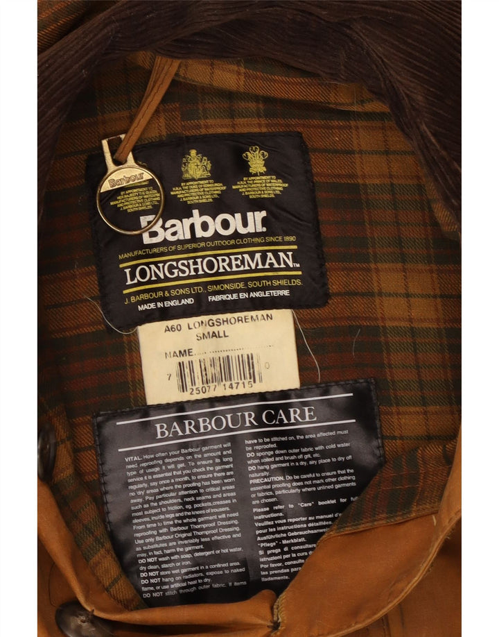 Barbour Herre Longshoreman Hættetrøje Vokset jakke UK 36 Small Brown