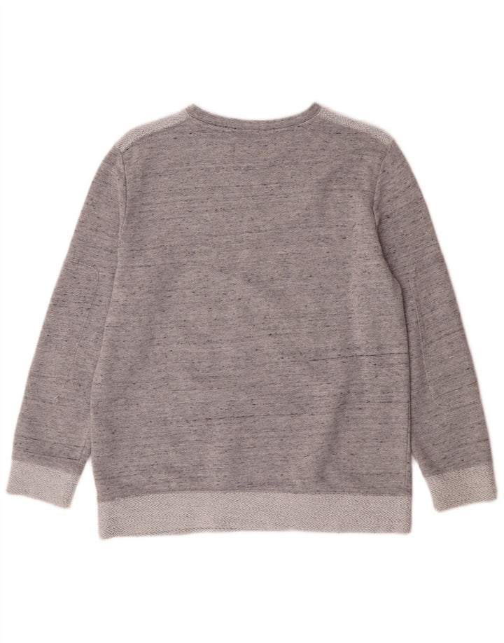 ZARA Boys Sweatshirt Jumper 11-12 Years Grey Flecked Cotton