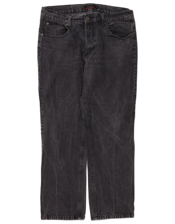 Pierre Cardin Mens Straight Jeans W34 L28 Grey Cotton
